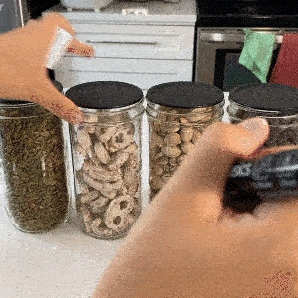 Chalkboard Top Mason Jar Lids (Wide - 12 set)
